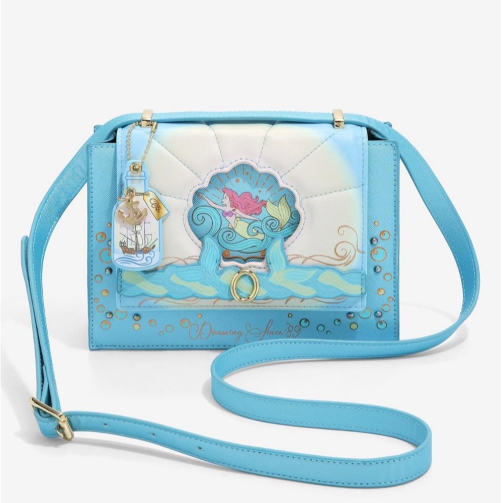 Danielle Nicole The Little Mermaid Ship in a Bottle Crossbody Bag
